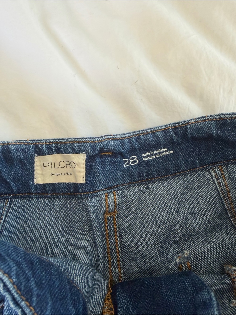 Pilcro Georgia High-Rise Barrel Jeans in Gnome Wash - Women size 28 - Picture 4 of 4